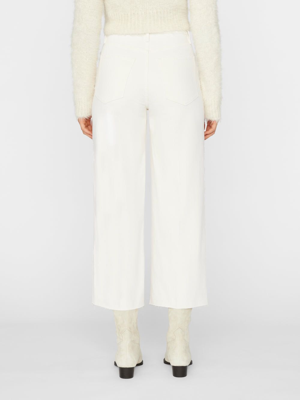 Ali High Rise Wide Crop -- Au Natural sold by Frame Denim product image thumbnail 8
