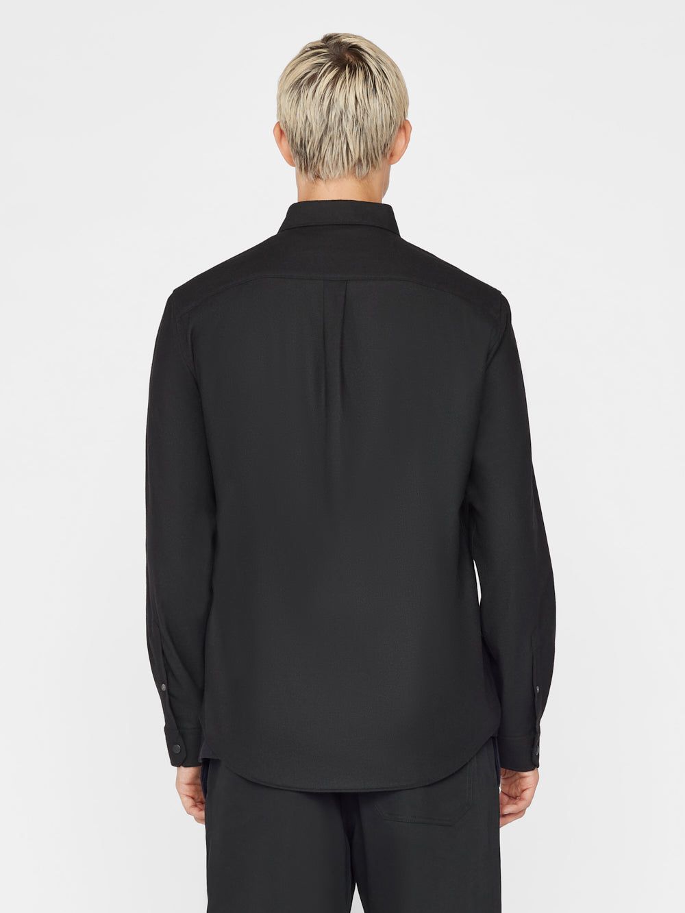 Wool Blend Shirt -- Noir sold by Frame Denim product image thumbnail 5