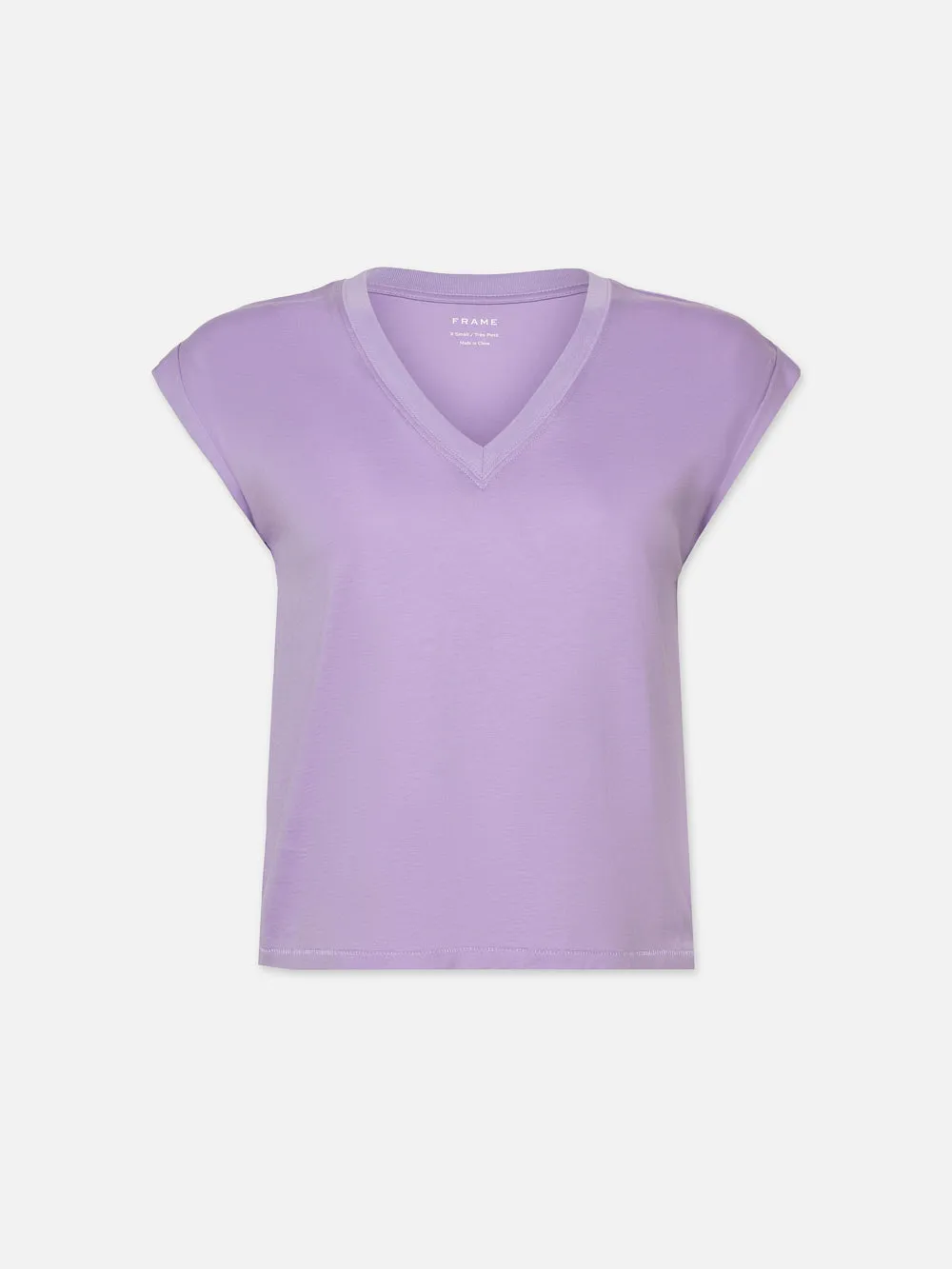 Easy V-Neck Tee -- Lilac sold by Frame Denim
