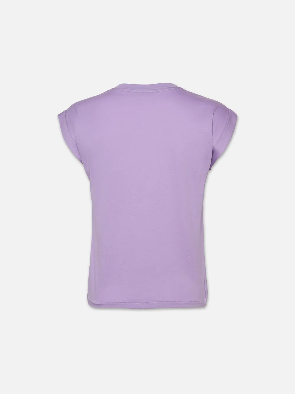 Easy V-Neck Tee -- Lilac sold by Frame Denim product image thumbnail 3