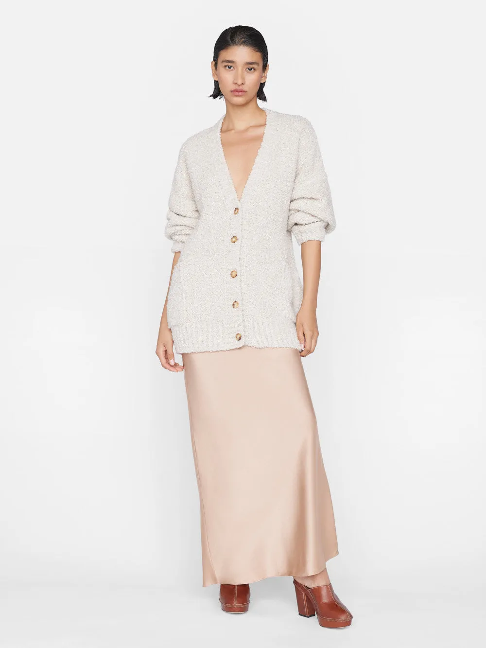 Boucle Cardi -- Oatmeal Heather sold by Frame Denim product image thumbnail 2