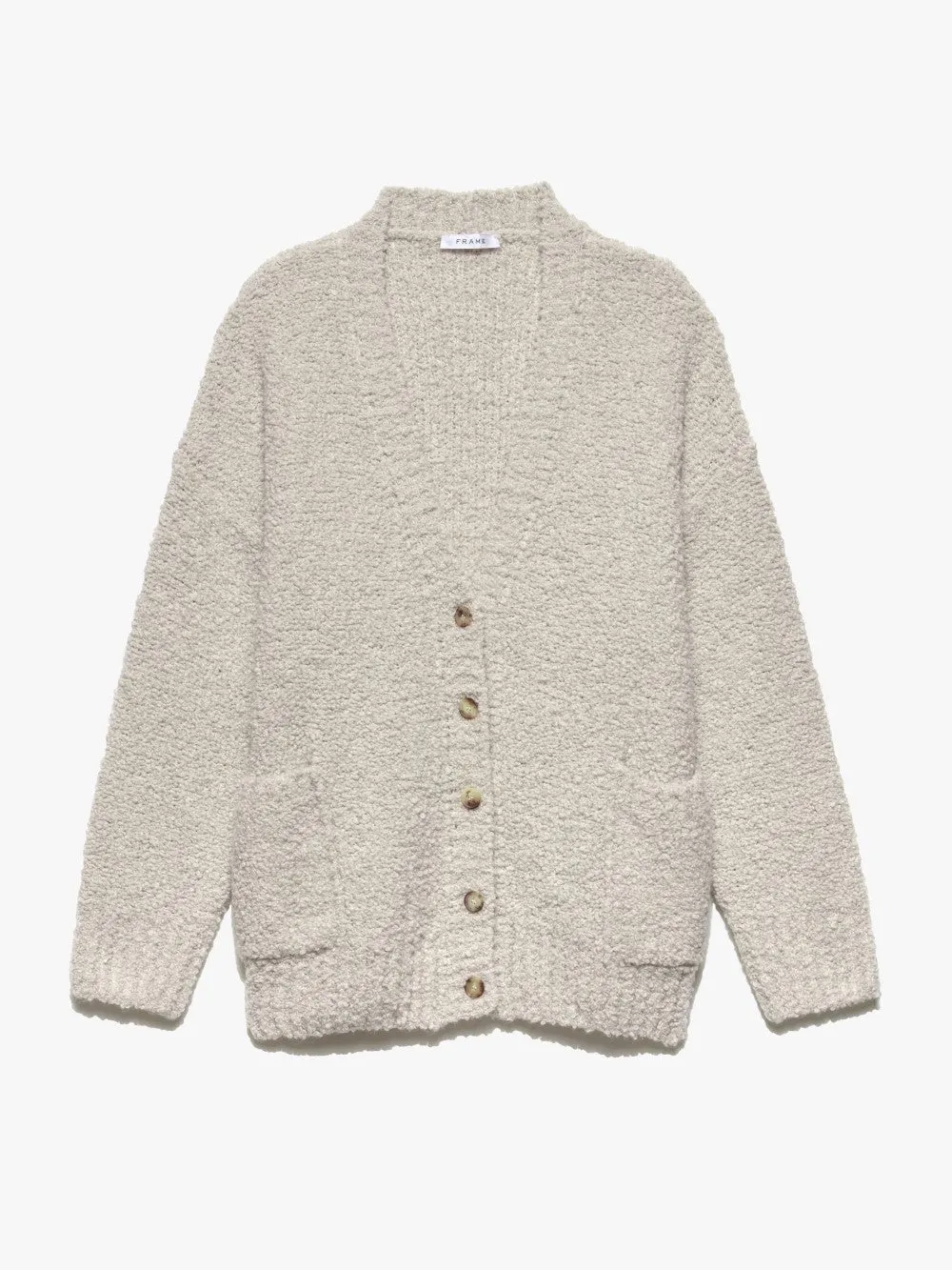 Boucle Cardi -- Oatmeal Heather sold by Frame Denim