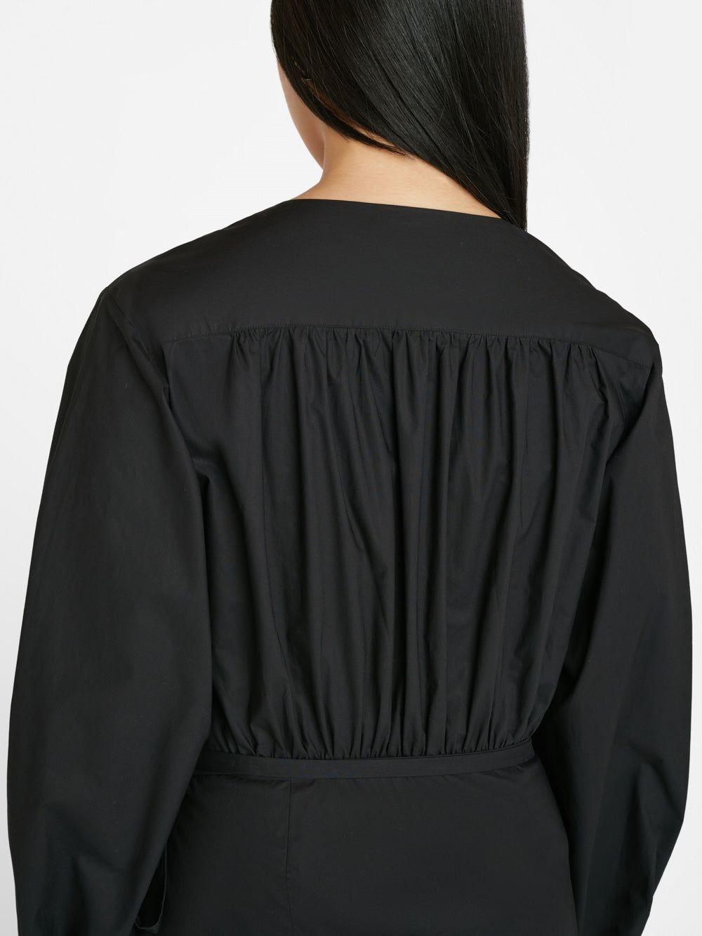 Wrap Mini Dress -- Noir sold by Frame Denim product image thumbnail 5