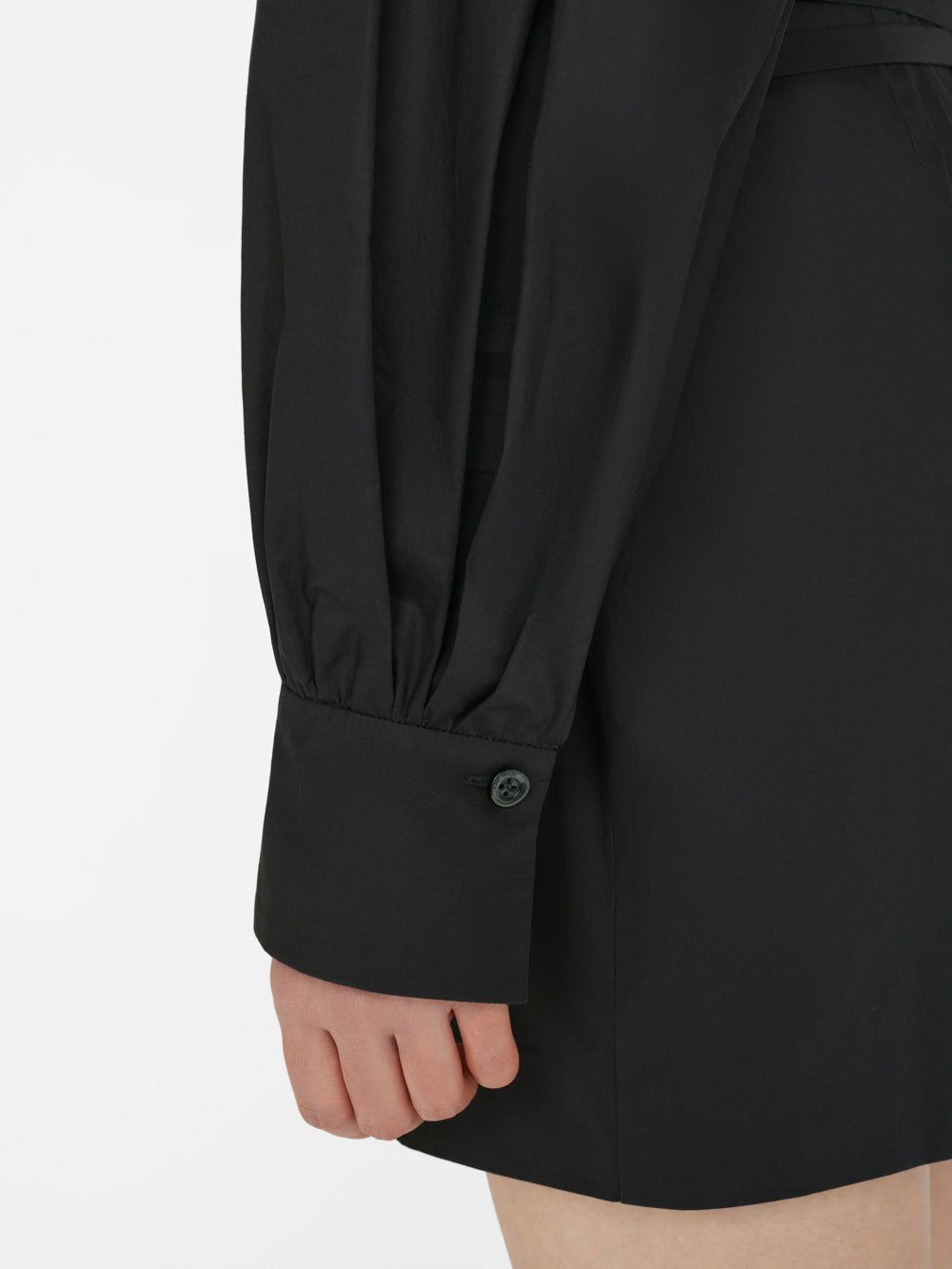 Wrap Mini Dress -- Noir sold by Frame Denim product image thumbnail 6