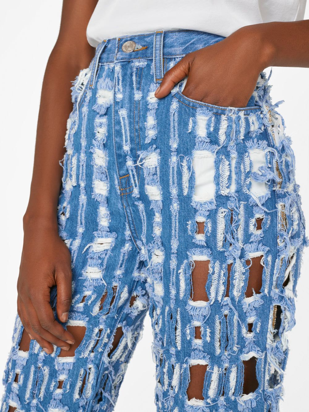 Le Jane -- Blueprint Frays sold by Frame Denim product image thumbnail 3