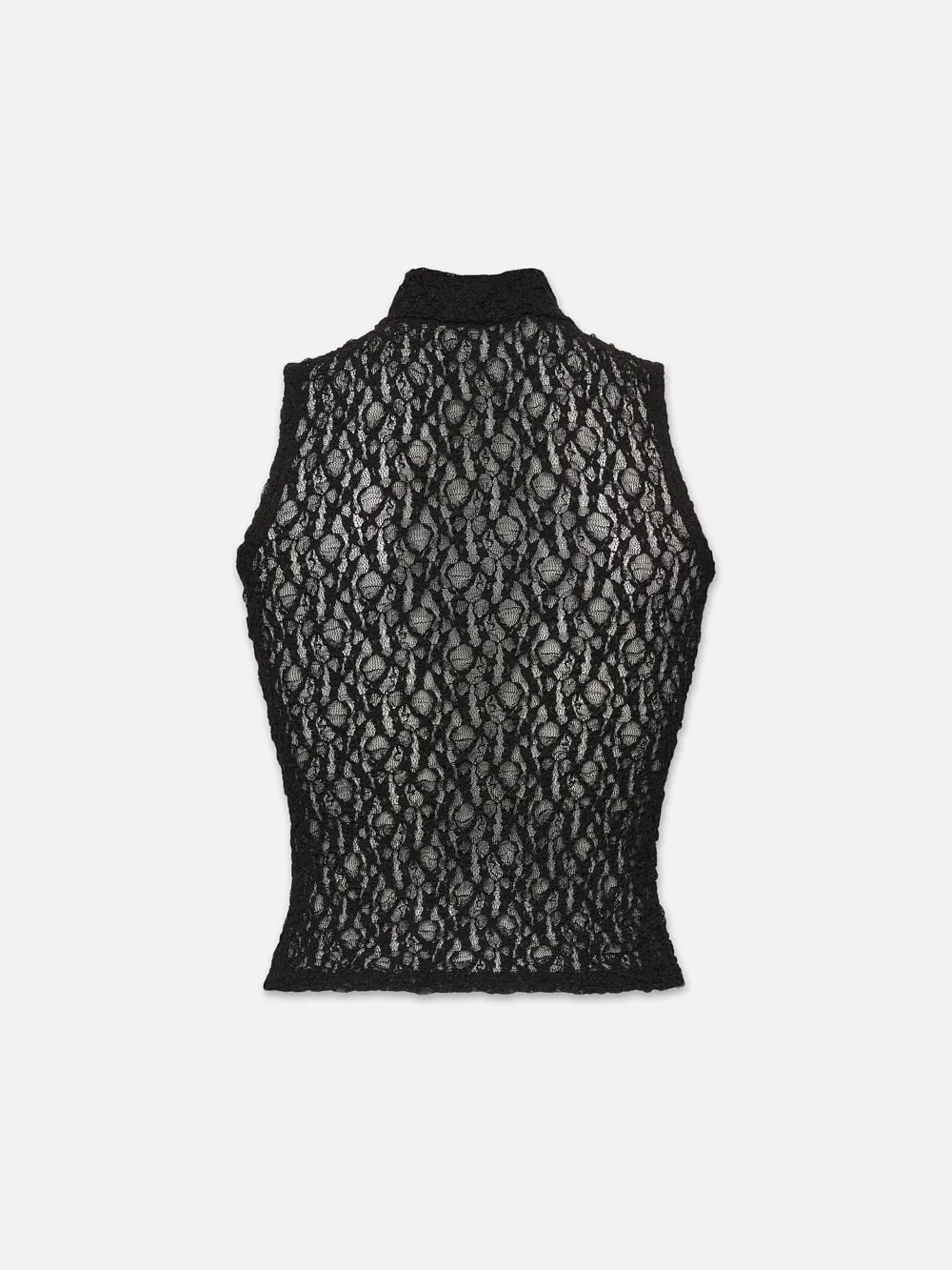 Sleeveless Mesh Mockneck Top -- Black sold by Frame Denim product image thumbnail 4