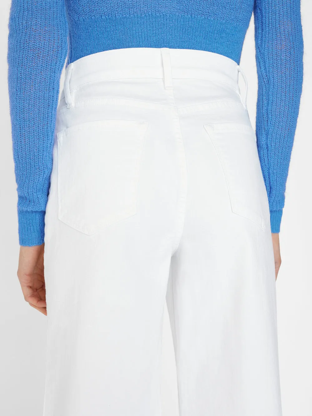 Le Palazzo Crop -- Blanc sold by Frame Denim product image thumbnail 5