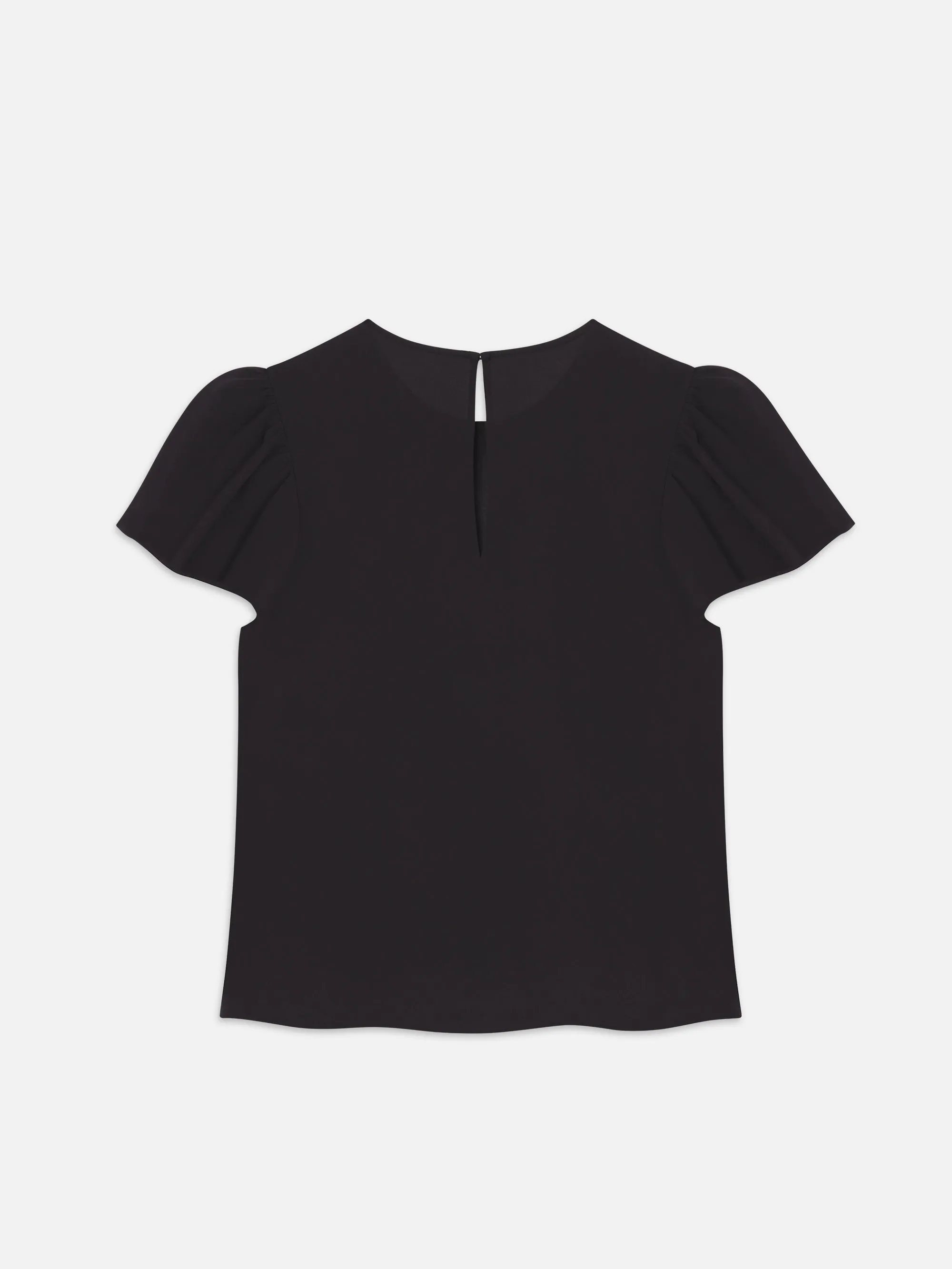 Ruffle Sleeve Blouse -- Black sold by Frame Denim product image thumbnail 3