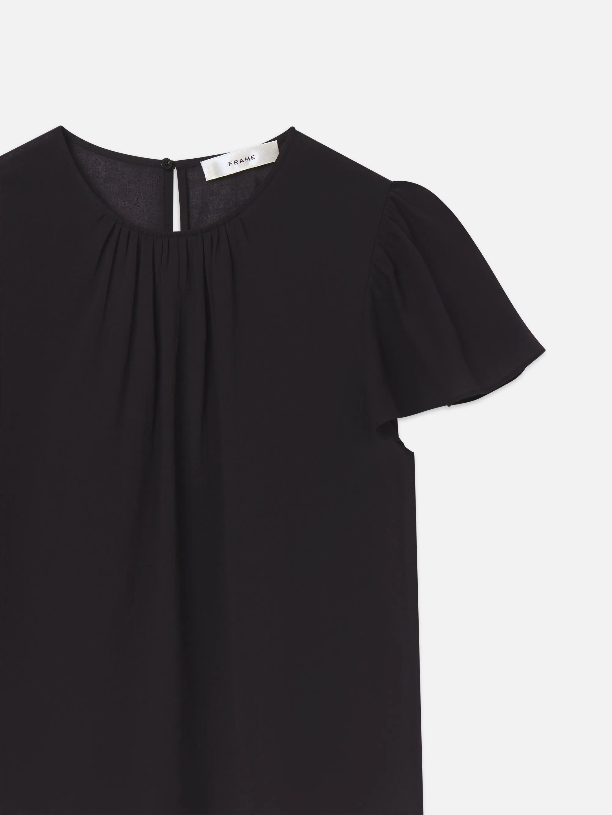 Ruffle Sleeve Blouse -- Black sold by Frame Denim product image thumbnail 2