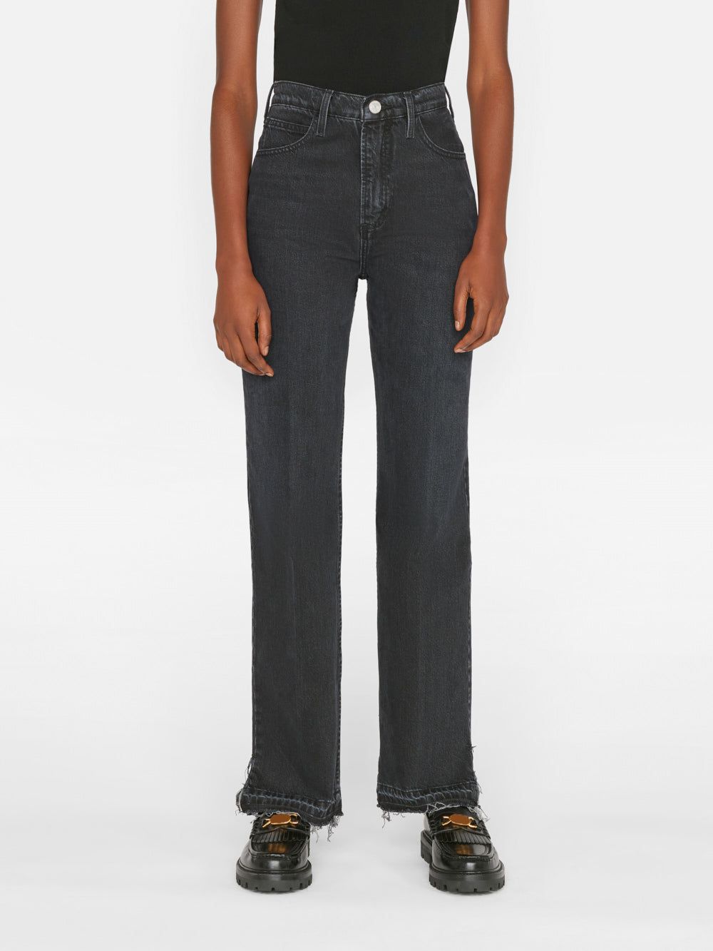 Le High 'N' Tight Straight Slit -- Inkwell sold by Frame Denim product image thumbnail 2