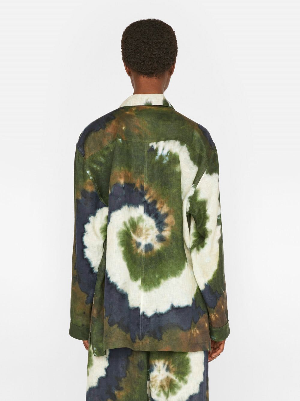 Oversized Tie Dye Shirt -- Fatigue Multi sold by Frame Denim product image thumbnail 7