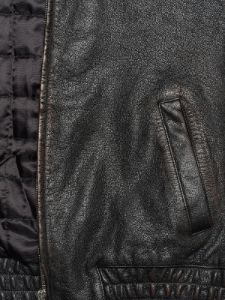 Shearling Collar Leather Jacket -- Black sold by Frame Denim