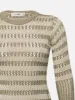 Lurex Stripe Dress -- Gold Multi sold by Frame Denim