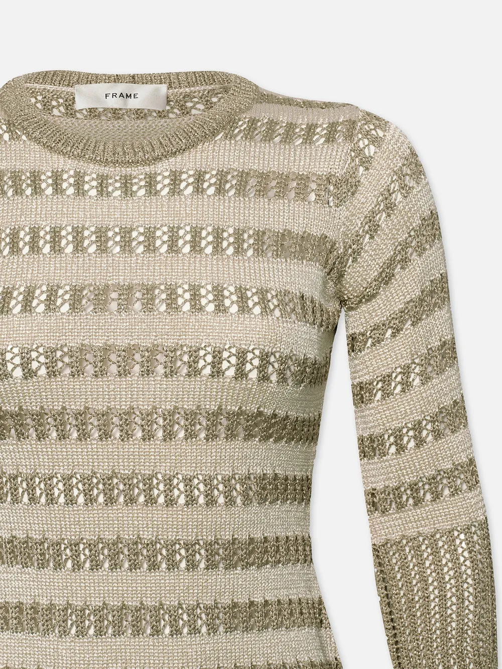 Lurex Stripe Dress -- Gold Multi sold by Frame Denim product image thumbnail 2