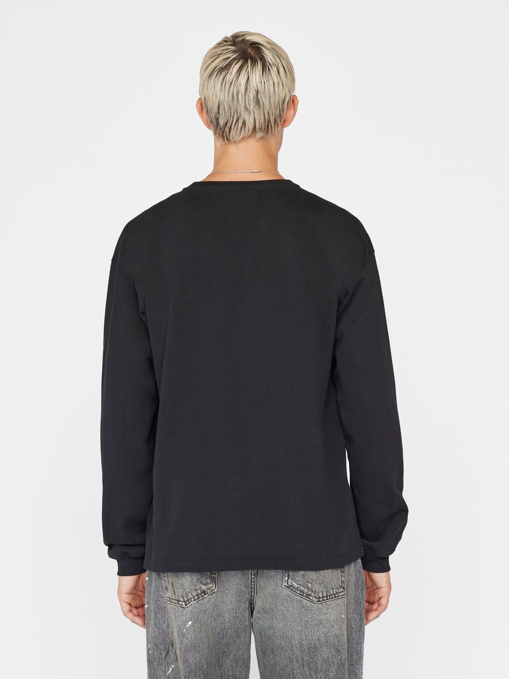 Frame Long Sleeve Graphic Tee -- Noir sold by Frame Denim product image thumbnail 7