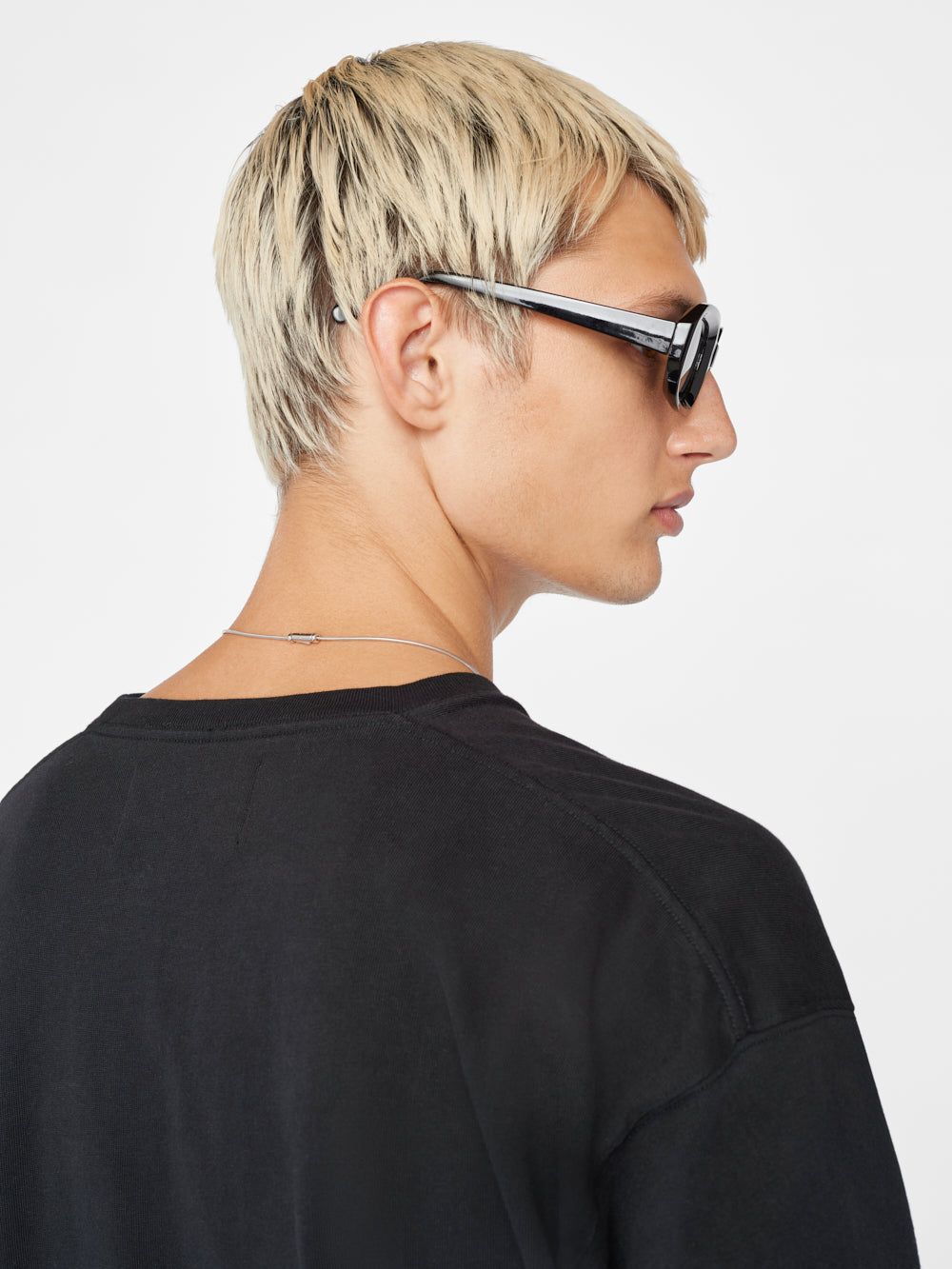 Frame Long Sleeve Graphic Tee -- Noir sold by Frame Denim product image thumbnail 5