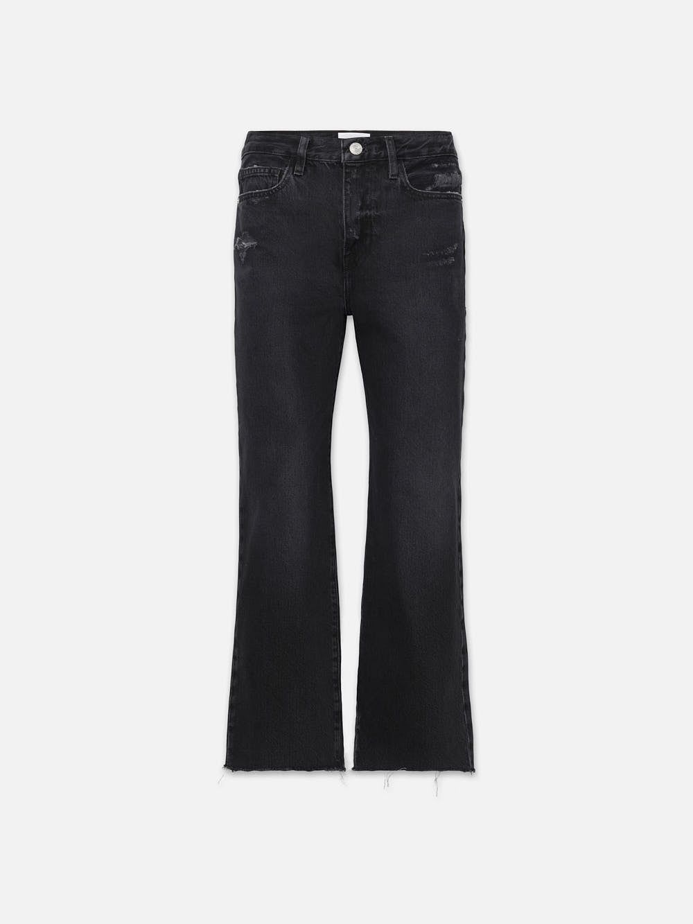 Le Jane Crop -- Inkwell Rips sold by Frame Denim