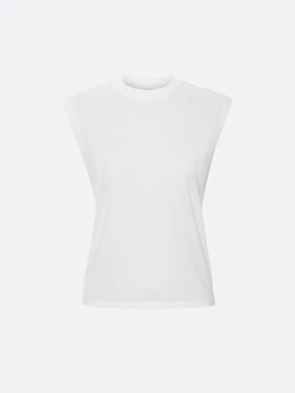 Muscle Crew Tank -- White sold by Frame Denim