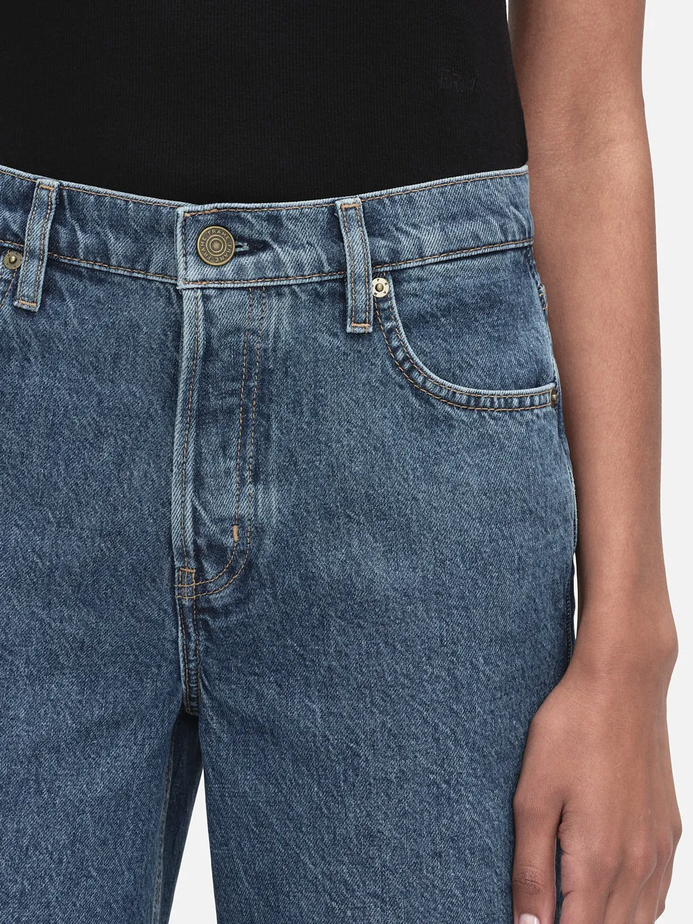 High Rise Easy Capri -- Wren sold by Frame Denim product image thumbnail 5