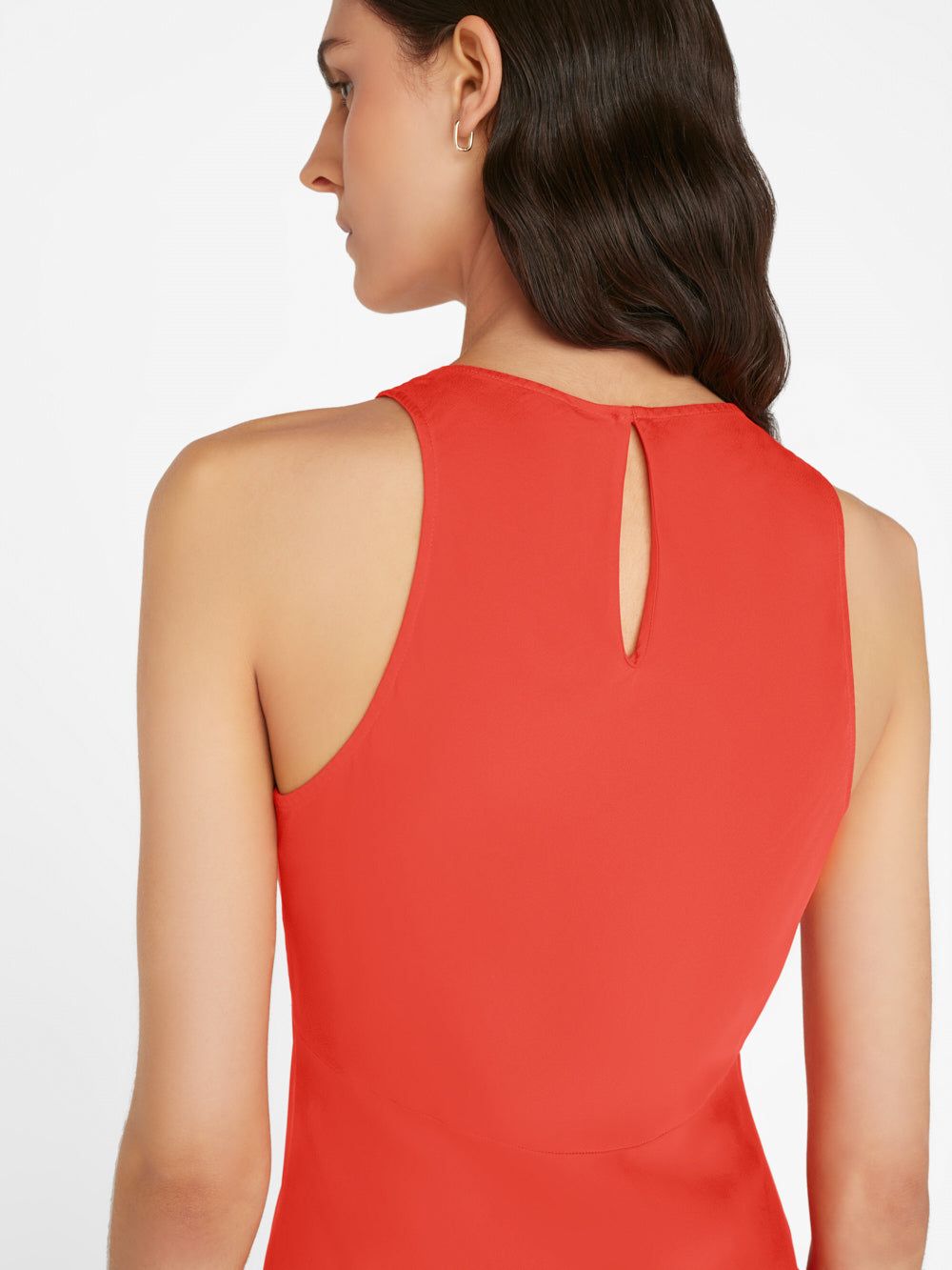 Bias Dip Dye Midi Dress -- Red Orange Multi sold by Frame Denim product image thumbnail 3
