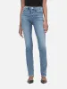 Le High Straight Long -- Daphne Blue sold by Frame Denim