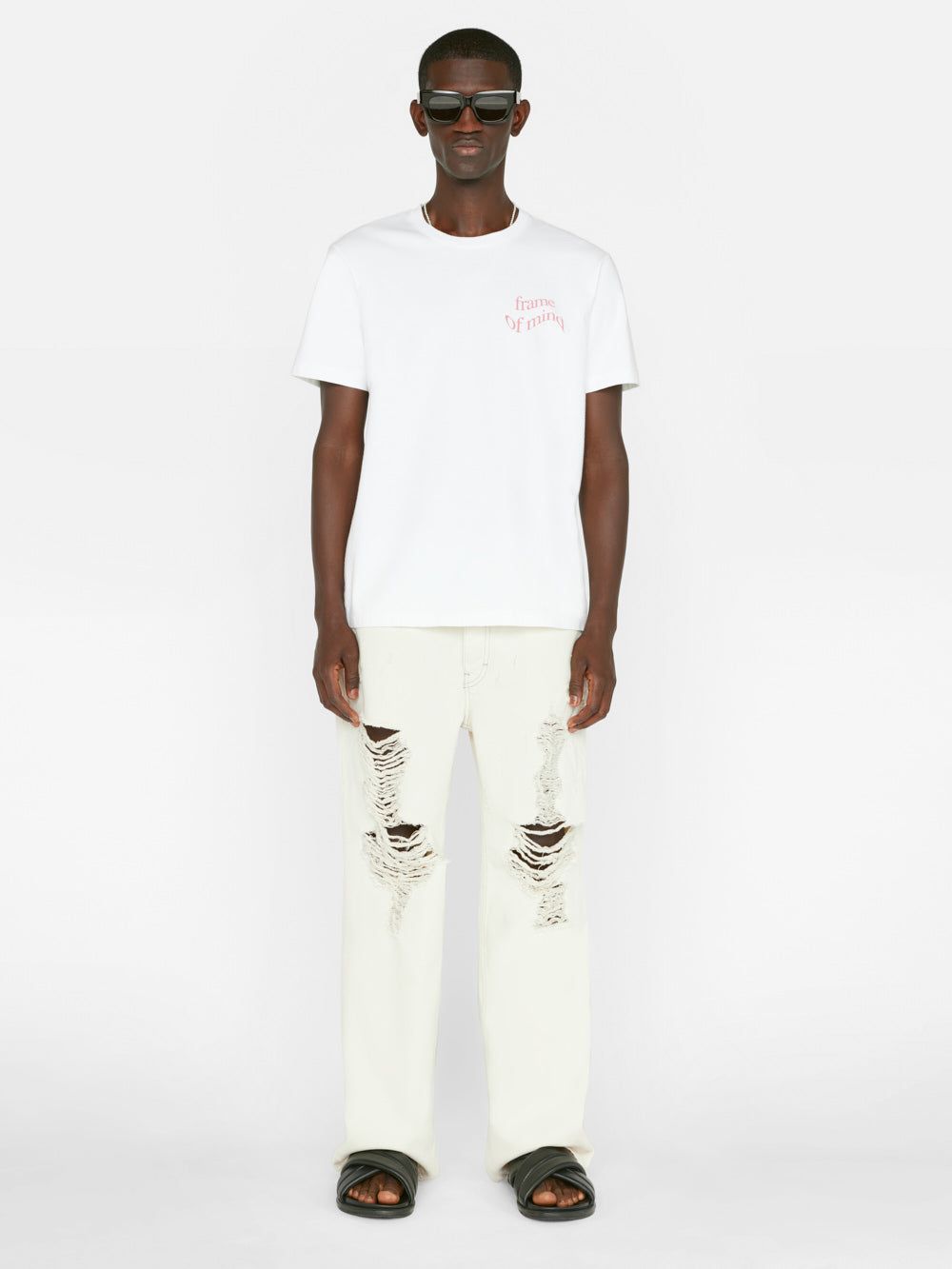 Graphic Tee -- Blanc Pop Rose sold by Frame Denim product image thumbnail 2