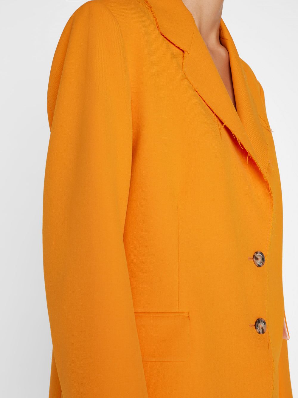 Oversized Raw Edge Blazer -- Nectarine sold by Frame Denim product image thumbnail 3