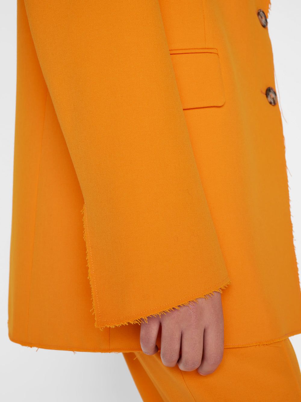 Oversized Raw Edge Blazer -- Nectarine sold by Frame Denim product image thumbnail 5