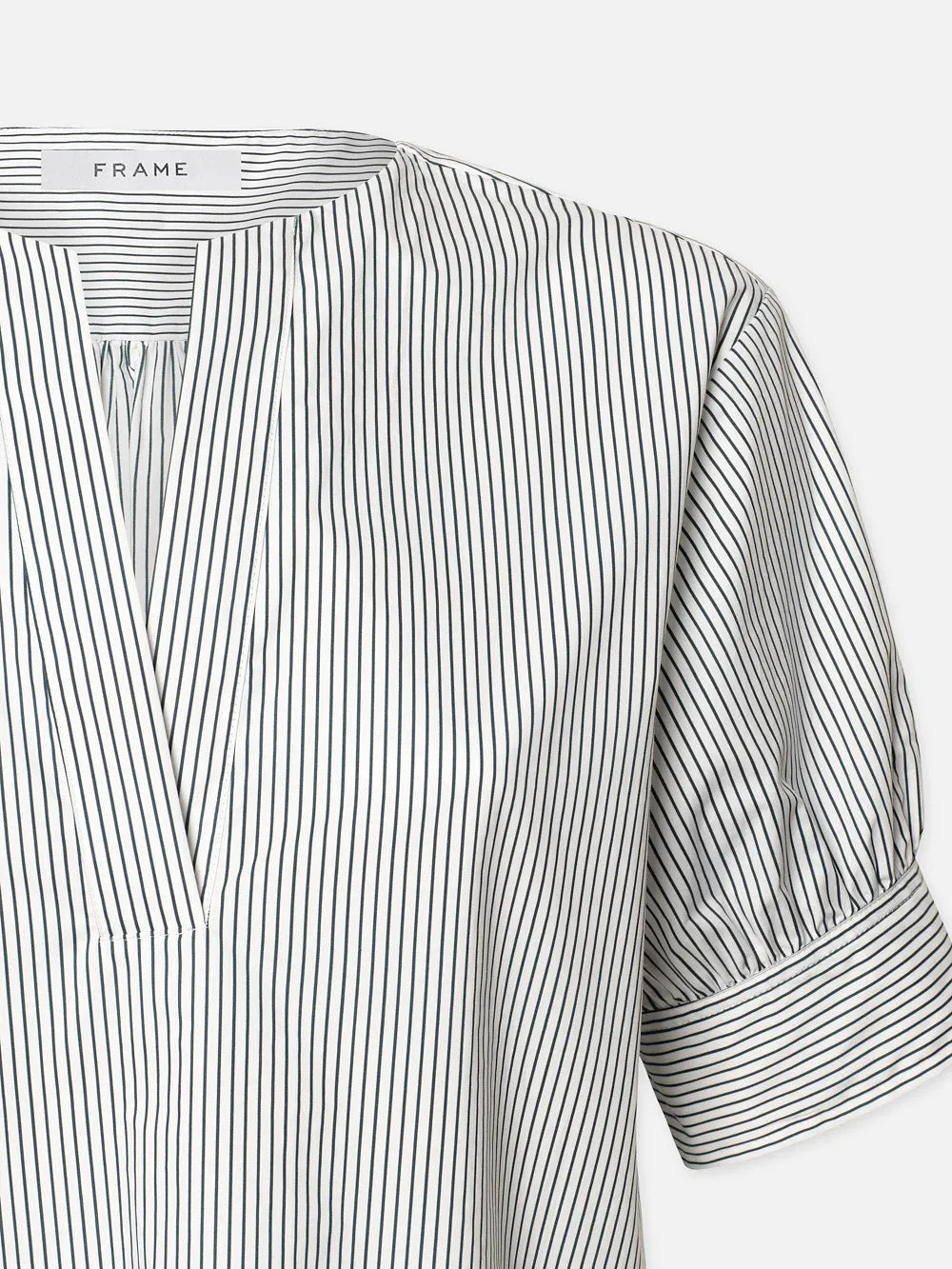 V-Neck Popover Top -- Navy Multi sold by Frame Denim product image thumbnail 3