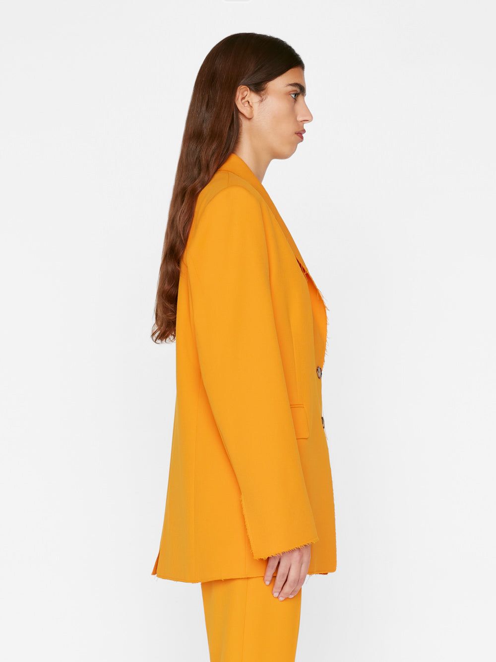 Oversized Raw Edge Blazer -- Nectarine sold by Frame Denim product image thumbnail 6