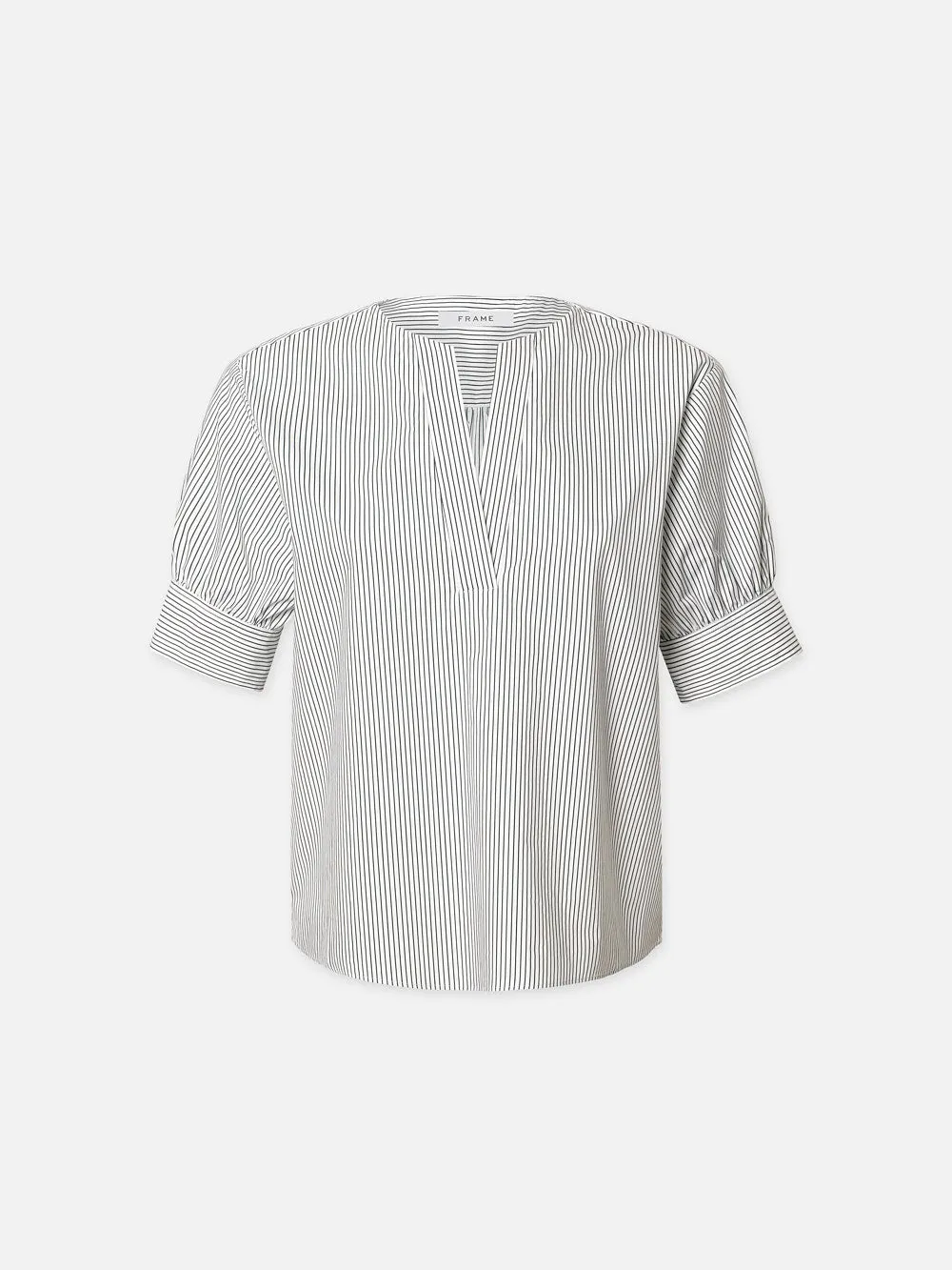 V-Neck Popover Top -- Navy Multi sold by Frame Denim