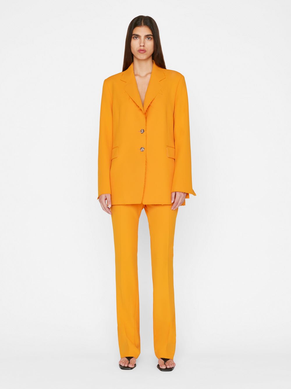 Oversized Raw Edge Blazer -- Nectarine sold by Frame Denim product image thumbnail 2