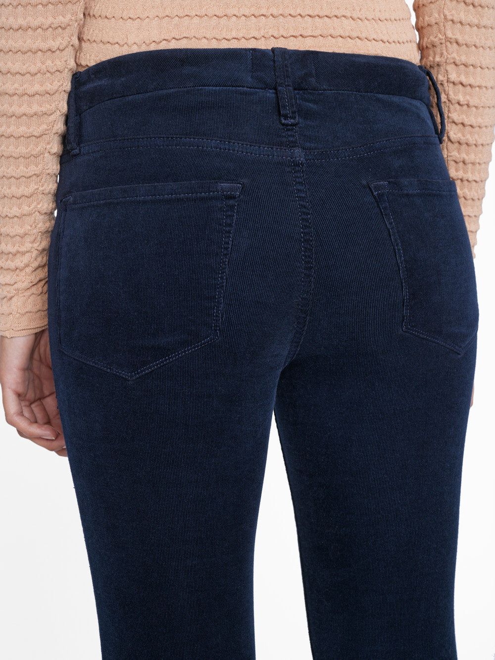 Le Mini Boot Slit Corduroy -- Navy sold by Frame Denim product image thumbnail 6