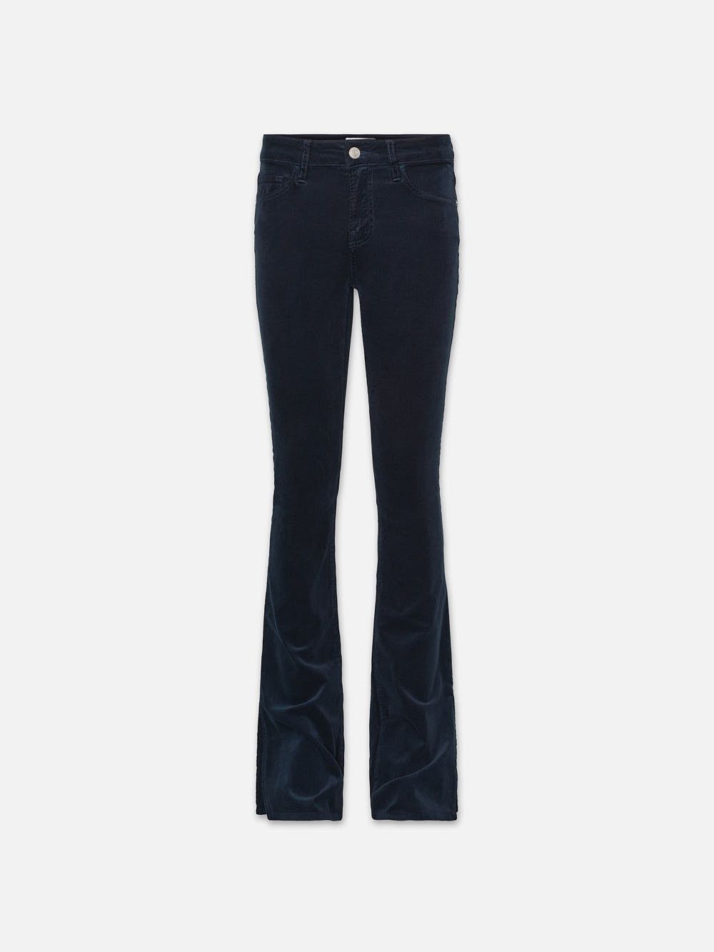 Le Mini Boot Slit Corduroy -- Navy sold by Frame Denim
