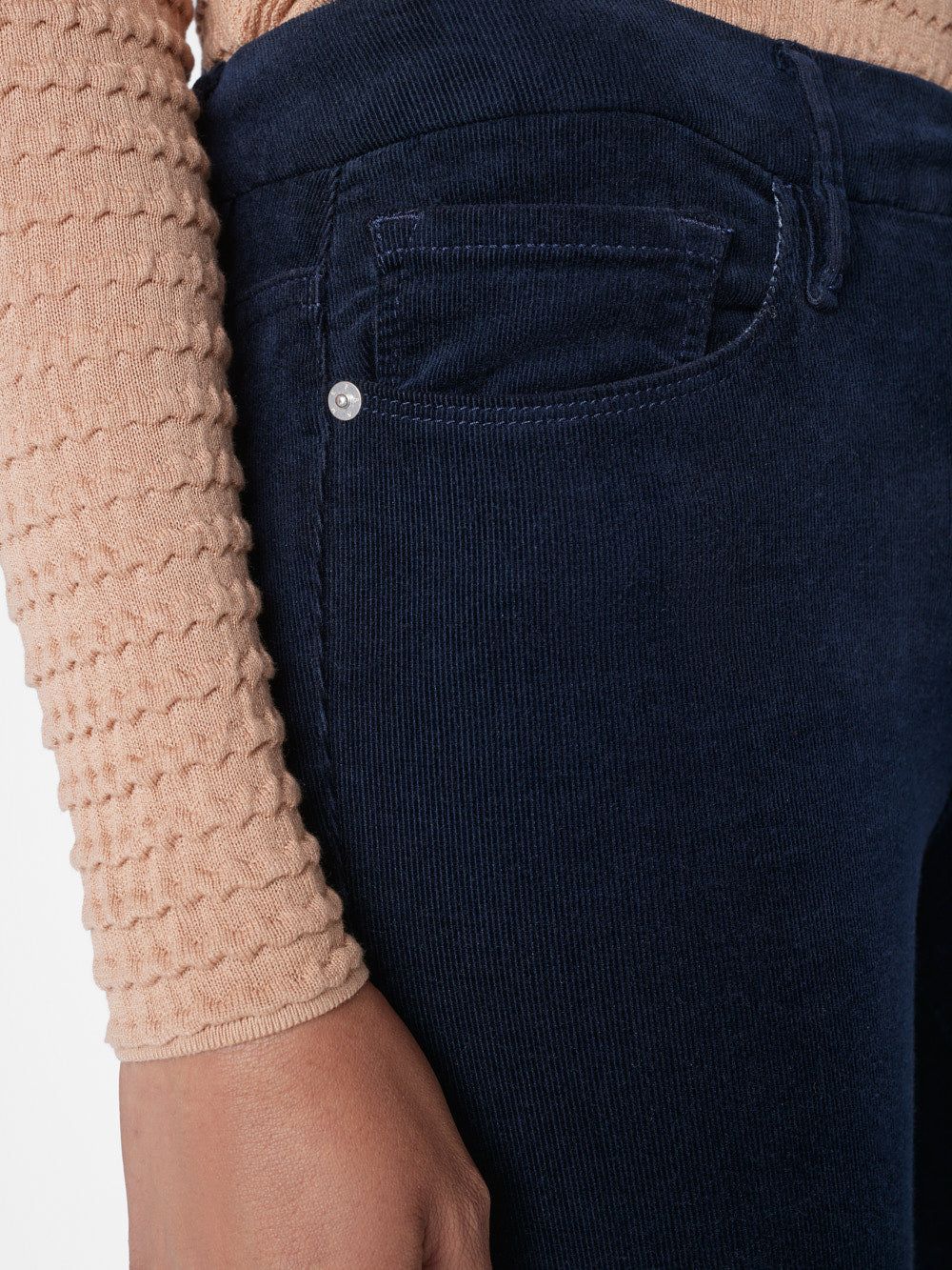 Le Mini Boot Slit Corduroy -- Navy sold by Frame Denim product image thumbnail 5