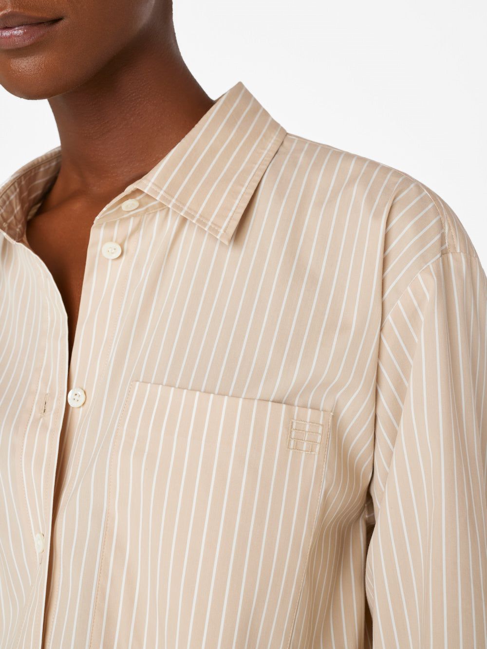 The Oversized Shirt -- Sand Multi sold by Frame Denim product image thumbnail 3