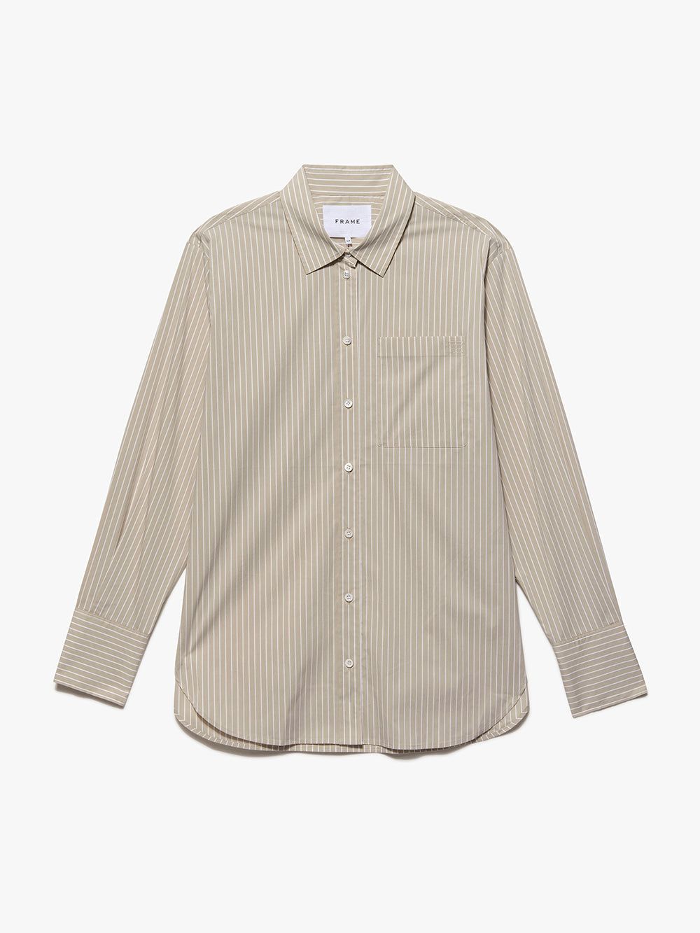 The Oversized Shirt -- Sand Multi sold by Frame Denim product image thumbnail 8