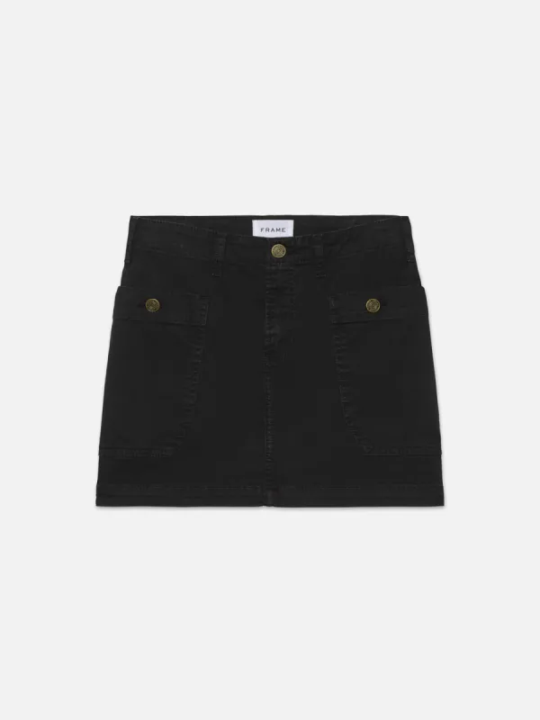 Cargo Mini -- Black sold by Frame Denim
