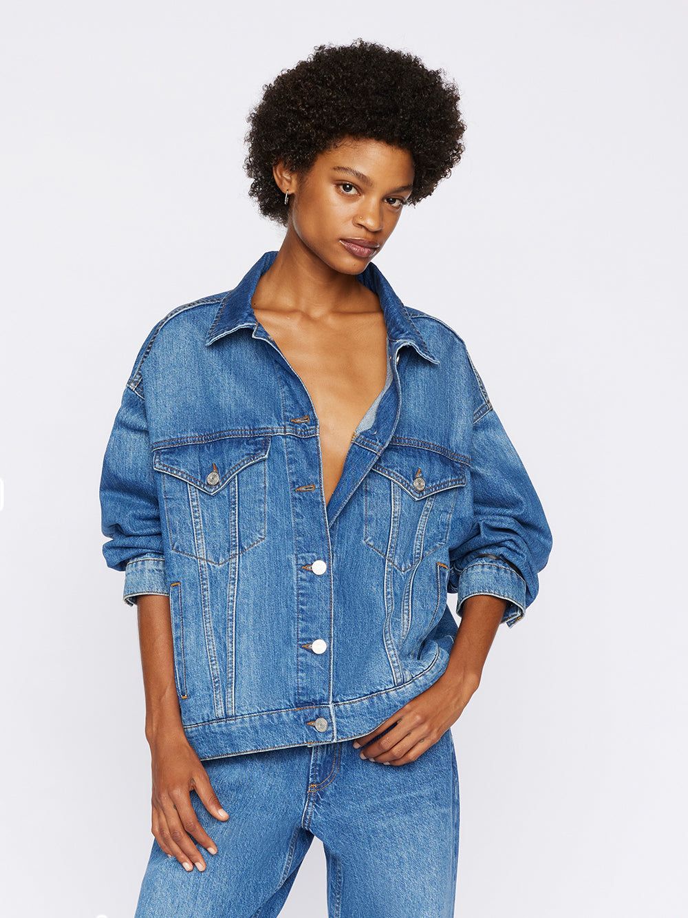 Le Oversized Jacket -- Stearnlee sold by Frame Denim