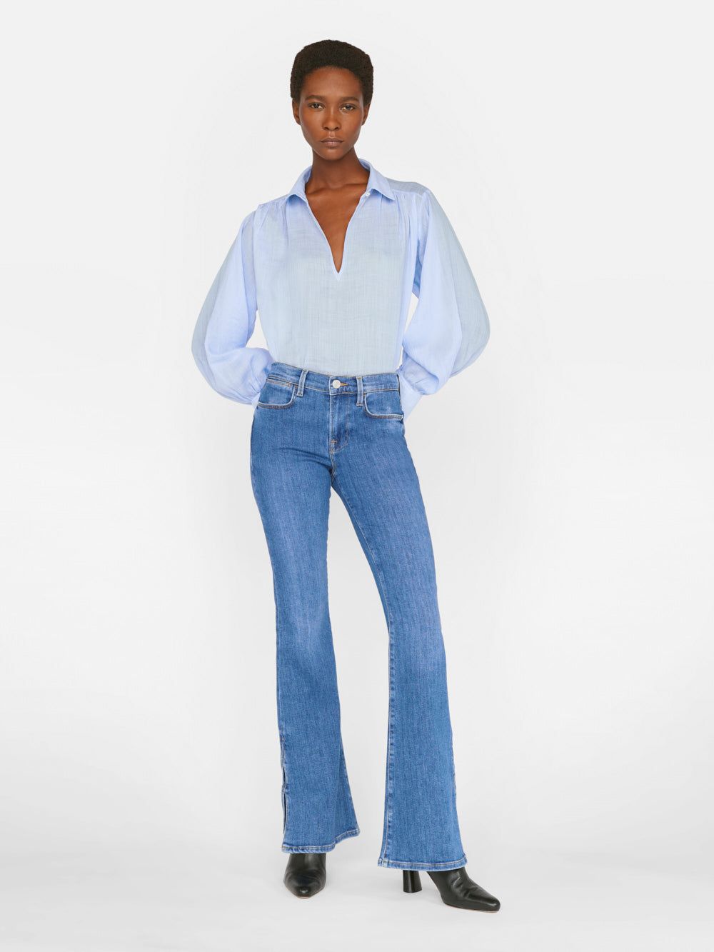Le High Flare Mini Slits -- Samson sold by Frame Denim product image thumbnail 3