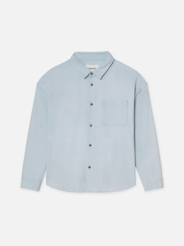 Relaxed Denim Shirt -- Southern Ocean sold by Frame Denim