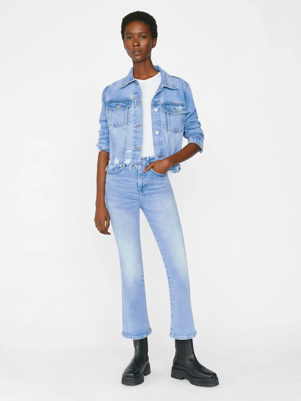 Le One Crop Mini Boot -- Casper sold by Frame Denim product image thumbnail 3