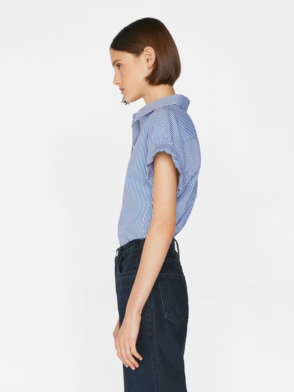 Rolled Sleeve Top -- Ultramarine Multi sold by Frame Denim product image thumbnail 5