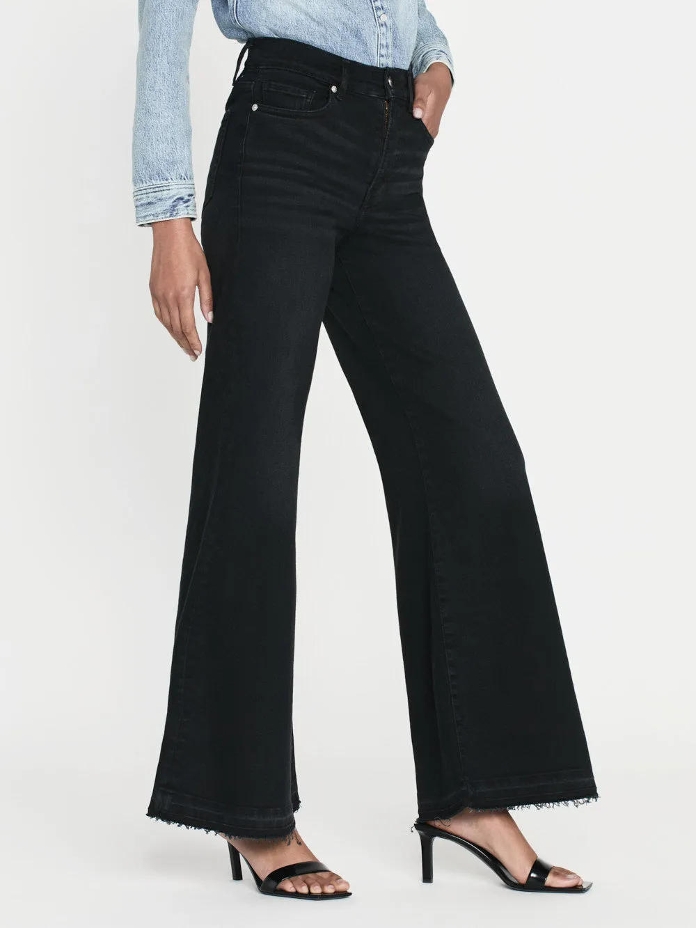 Le Palazzo Crop Released Hem -- Blackthorn sold by Frame Denim product image thumbnail 4