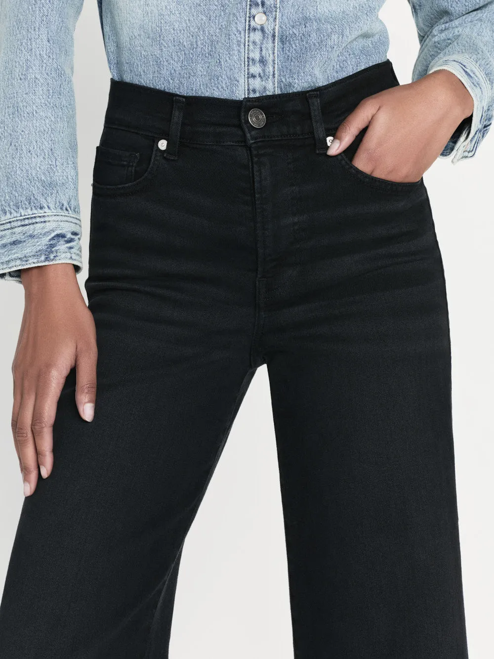 Le Palazzo Crop Released Hem -- Blackthorn sold by Frame Denim product image thumbnail 5