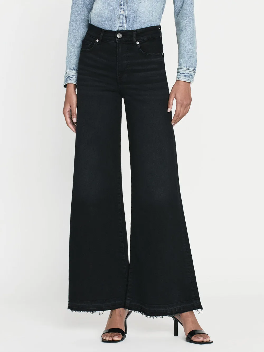 Le Palazzo Crop Released Hem -- Blackthorn sold by Frame Denim product image thumbnail 2