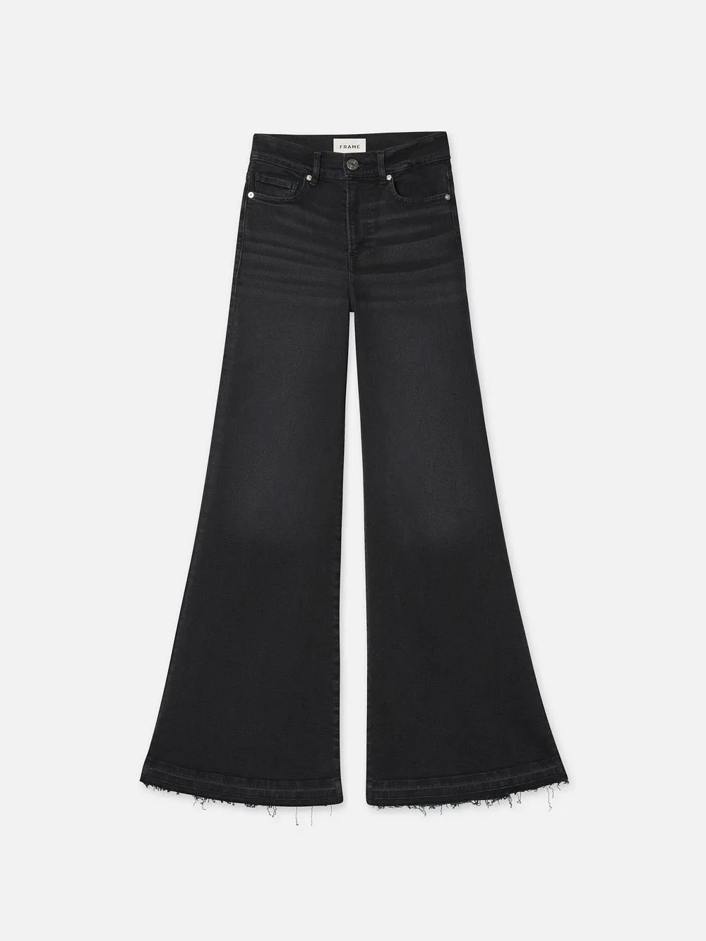 Le Palazzo Crop Released Hem -- Blackthorn sold by Frame Denim