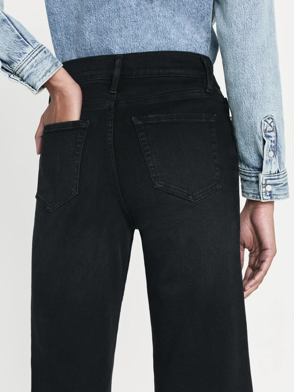 Le Palazzo Crop Released Hem -- Blackthorn sold by Frame Denim product image thumbnail 3