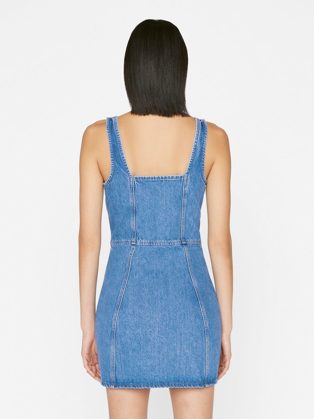 Denim Bustier Zip Dress -- Sea Level sold by Frame Denim product image thumbnail 6