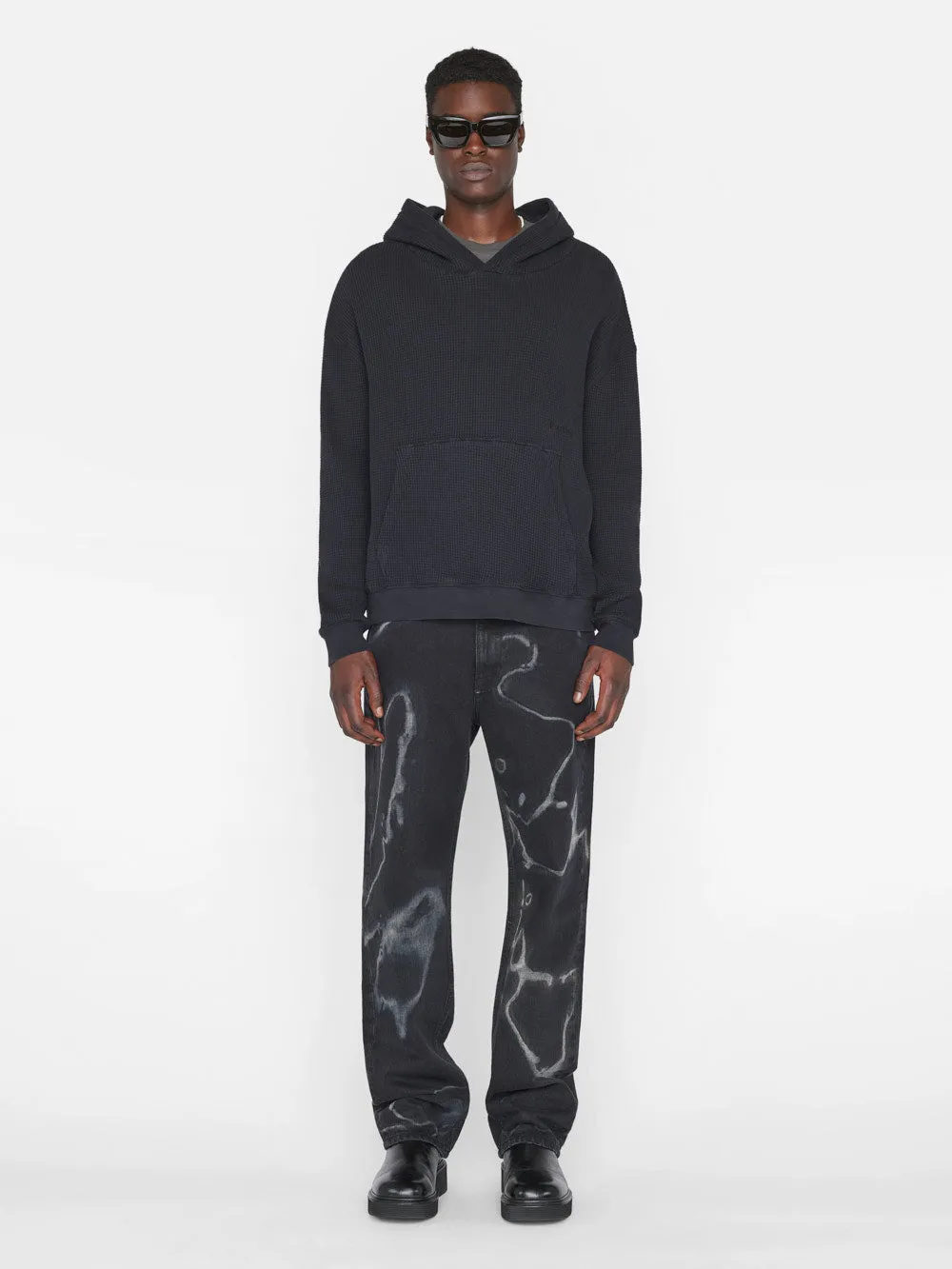 Waffle Textured Hoodie -- Noir sold by Frame Denim product image thumbnail 2